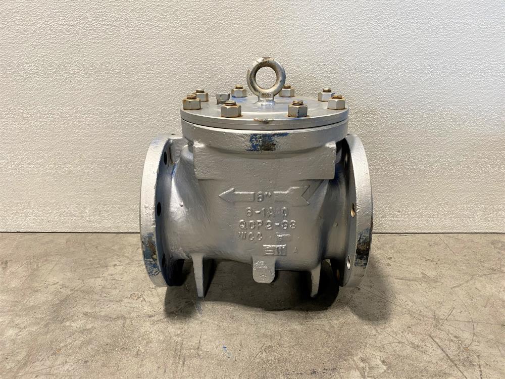 Crown 6" 150# A216 WCC Piston Check Valve 6P-50WT3-A7F